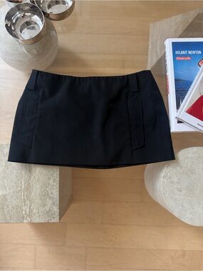 Vintage 1990s Prada Reworked Mini Skirt